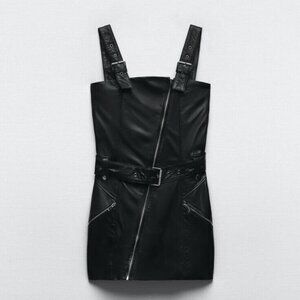 Zara Leather Mini Dress